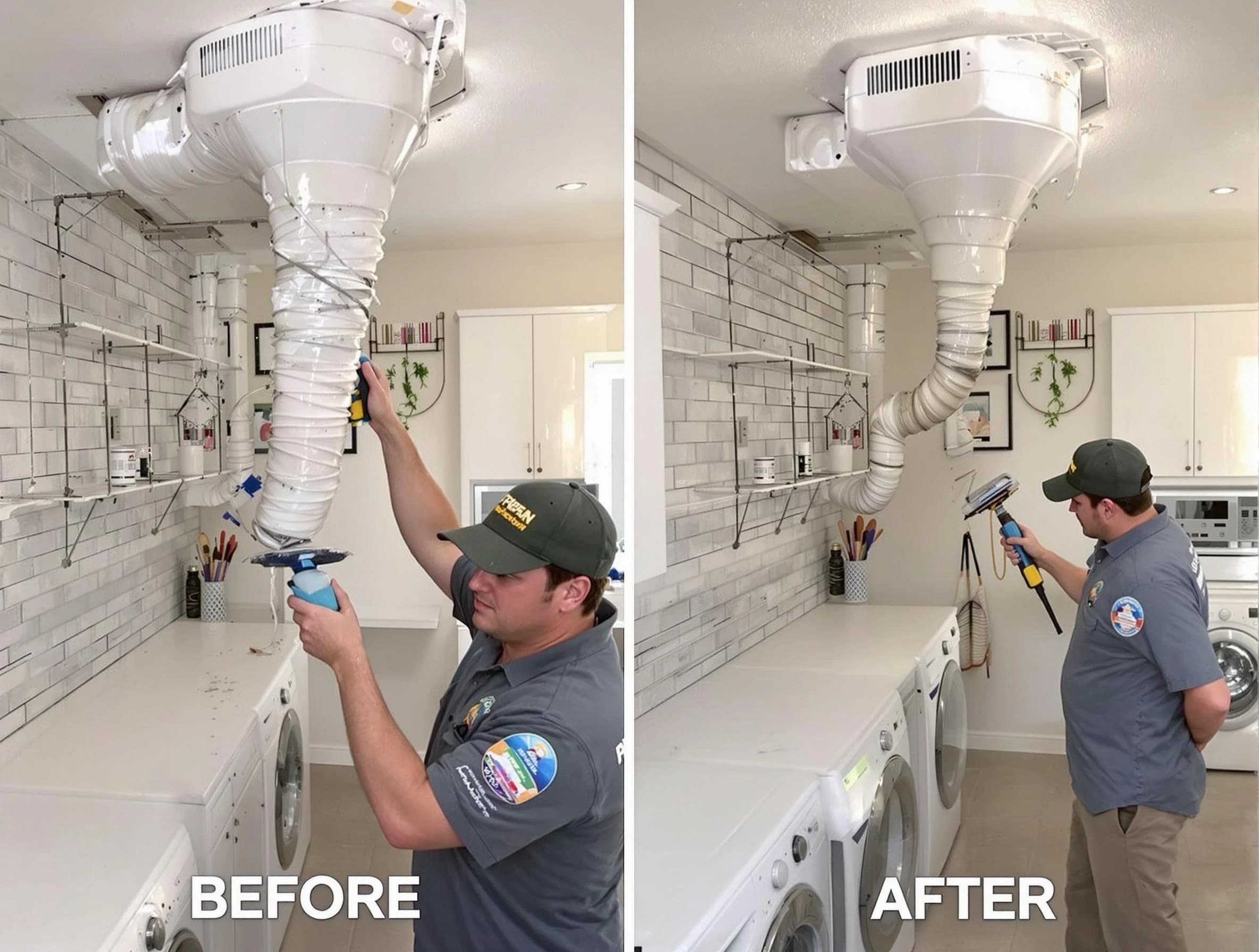 Professional dryer exhaust vent cleaning by Bethel Acres Dryer Vent Cleaning in Bethel Acres